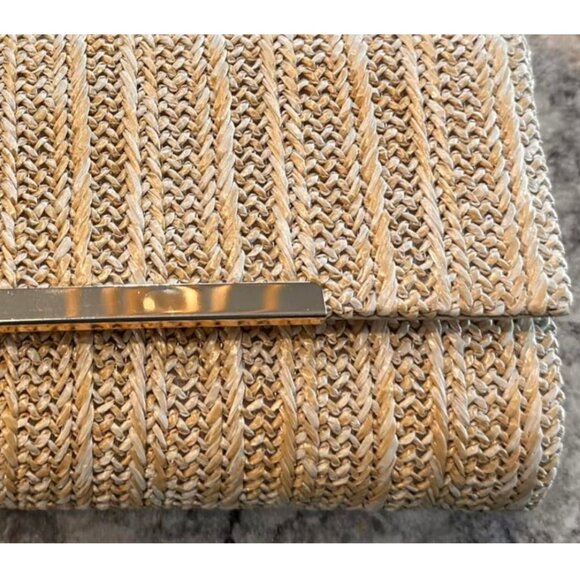 Straw Beach Clutch Summer Purse Evening Shoulder Handbag Party Prom Wedding Bag - Picture 3 of 7